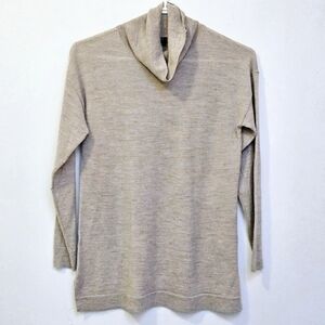 Talbots Small 100% Merino Wool High Neck staple Neutral Shade Career Sweater
